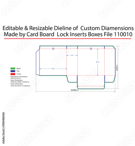Custom cardboard lock insert box with dimensions cardboard box