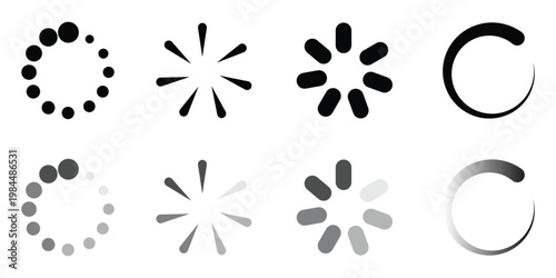 Loding icon flat vector design eps 10.