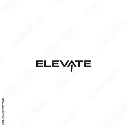 Elevate logo or wordmark design