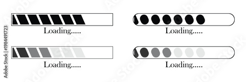 Loaded loading bar vector illustration for websites and graphic resources eps 10.
