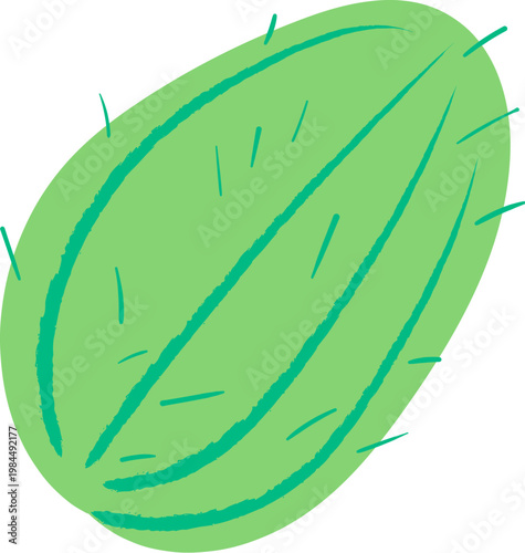 Cactus Fruit Whole Cartoon
