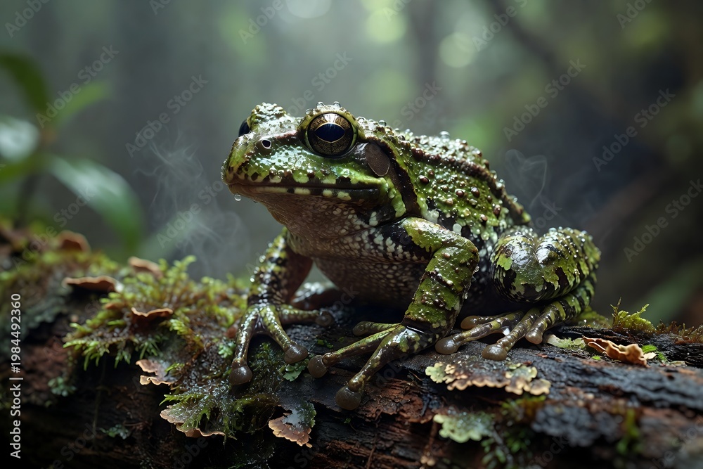 Obraz premium Hyper-Realistic Frog Photography