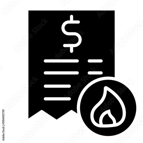 Natural gas icon vector. Propane Illustration sign. Gas supply symbol. Gas logo.