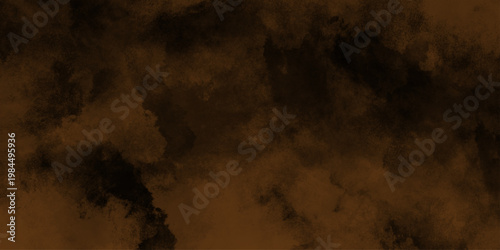 spectacular abstract brown smoke isolated color brown background .Black and brown smoke aquarelle smudge illustration smooth grungy smokey . Abstract Painted Illustration. Brush stroked painting.