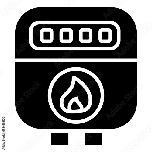 Natural gas icon vector. Propane Illustration sign. Gas supply symbol. Gas logo.