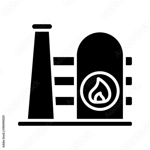 Natural gas icon vector. Propane Illustration sign. Gas supply symbol. Gas logo.