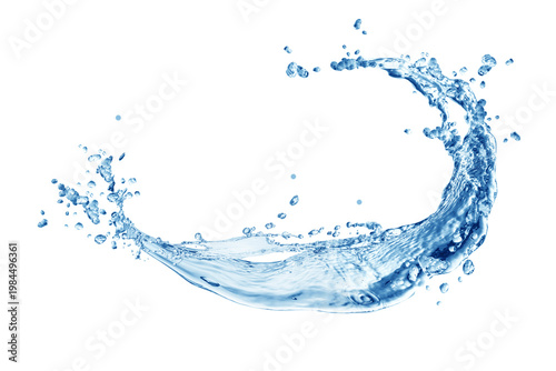 water splash isolated on white background