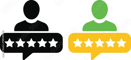 Contrasting feedback ratings between two distinct user avatars