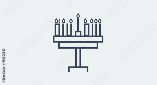hanukkah menorah with candles