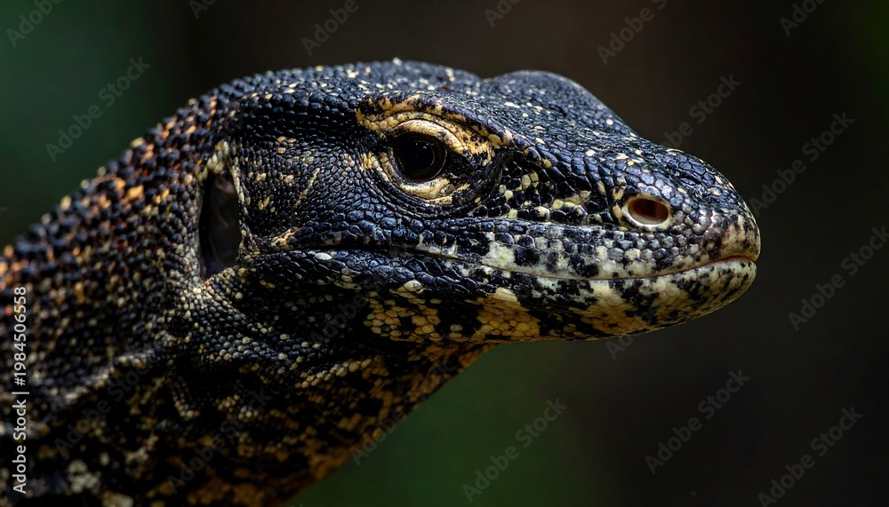 Fototapeta premium Monitor Lizard Portrait.