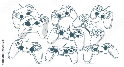 gaming controllers, video game controllers