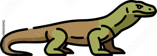 vector illustration of a cartoon giraffe