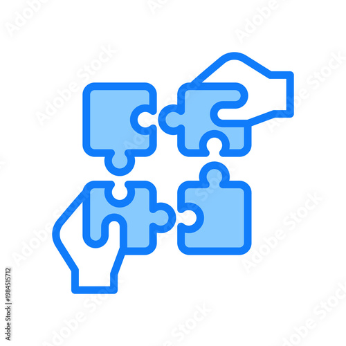 Collaboration outline color icon