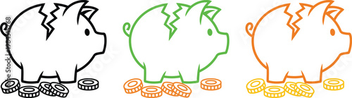 Piggy banks symbolizing savings, sustainability, and global investment opportunities
