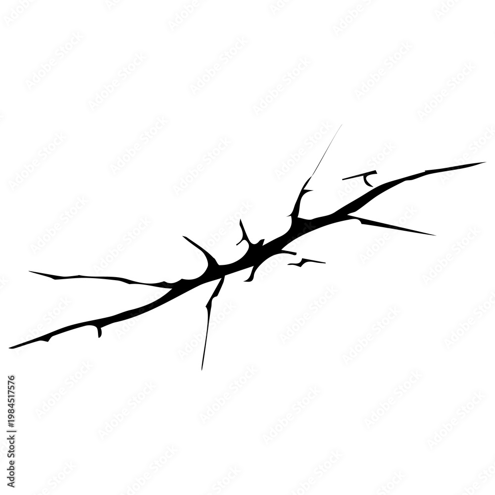 Fototapeta premium Cracked glass.