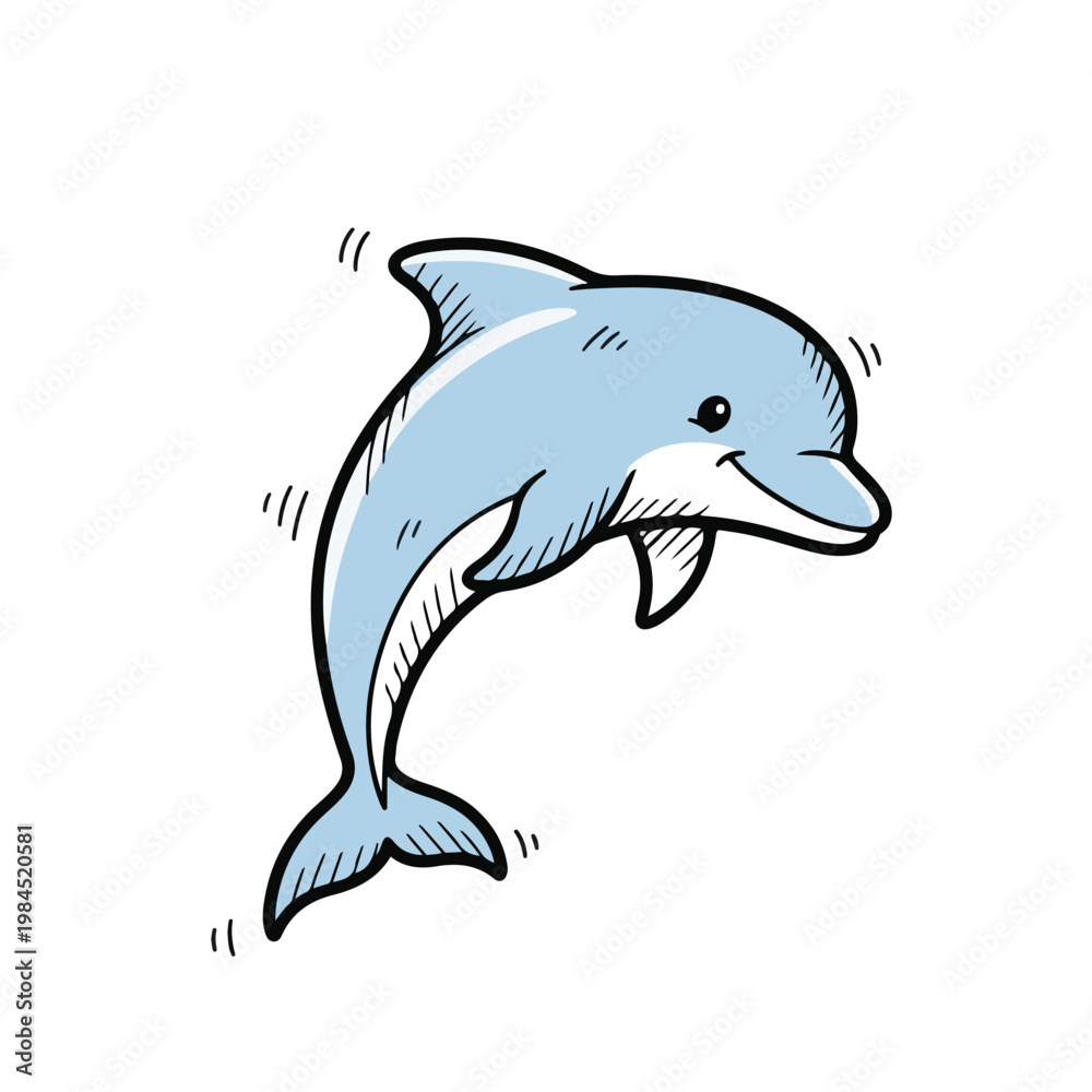 Obraz premium Dolphin Jumping Playfully
