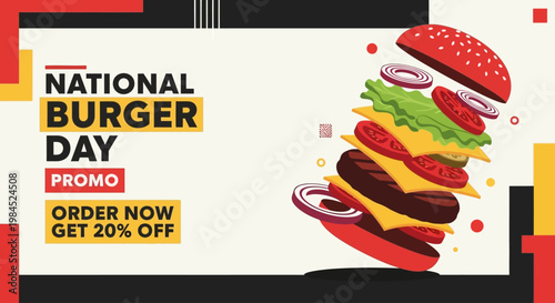 National Burger Day Promo - Order Now & Get 20% Off a Delicious Burger Feast
