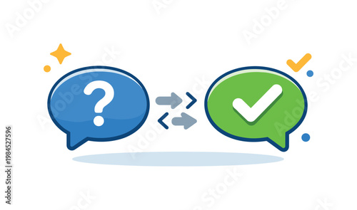 User intent disambiguation and clarification flows focused on resolving unclear actions or inputs before executing tasks in digital interfaces, a question mark combined