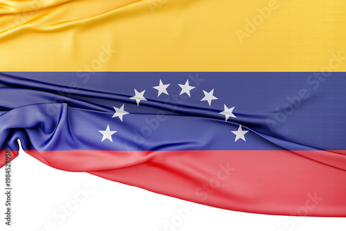 Venezuela national flag waving 3d rendering. 3d render