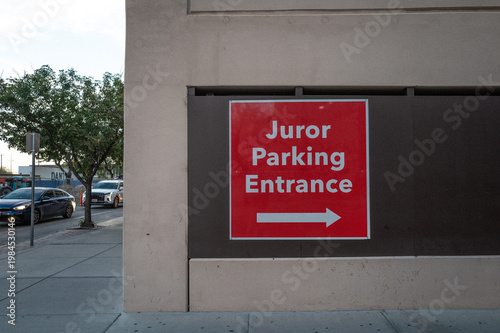 Juror parking at courthouse
