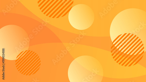 ポップでかわいいオレンジ色の背景