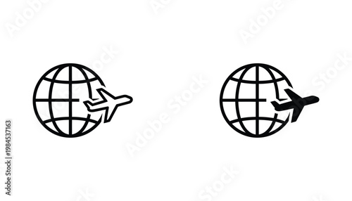 Airplane Globe Travel Global Journeys