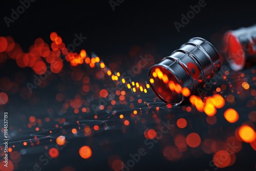 Navigating the turbulence: oil prices and economic instability. Machine network. Subtle shifts in energy market visuals: a study of economic volatility. Data connectivity.