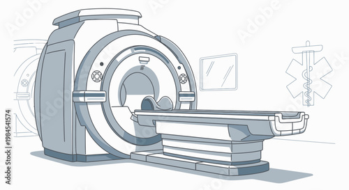 mri machine in hospital room