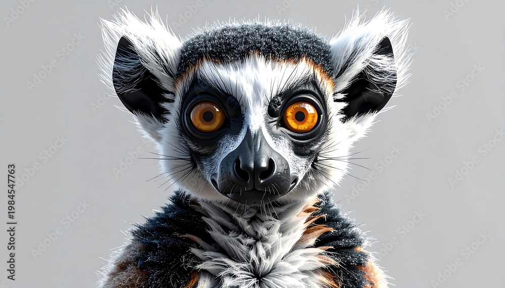 Fototapeta premium Ringtailed Lemur Portrait.