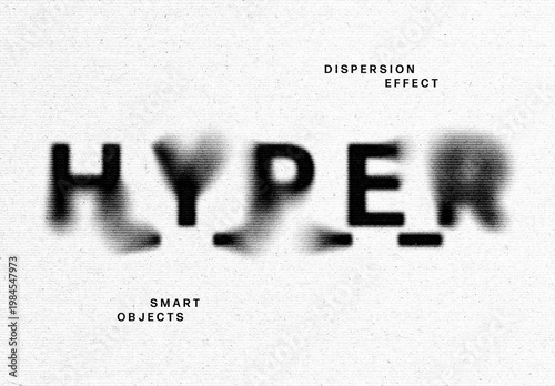 Halftone Text Effect – Ink Bleeds Typography for Logo, Poster & Branding (PSD)