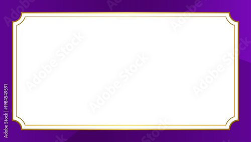 高級感あふれるフレームの招待状テンプレート背景デザイン素材　紫