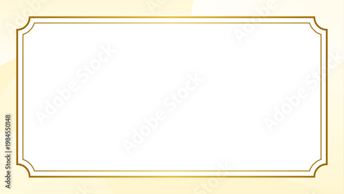 高級感あふれるフレームの招待状テンプレート背景デザイン素材　ベージュ
