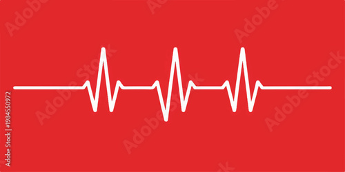 A green pulse line forming a heart shape on a digital hospital monitor illustrates a healthy medical cardiogram ekg frequency wave
