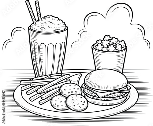 fast food and drink