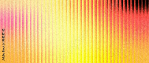 Vibrant yellow orange red gradient on ribbed glass surface, abstract grainy backdrop designed for modern website hero banner visuals.