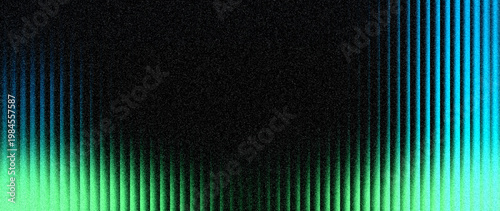 Cyan green abstract background featuring ribbed glass vertical lines and grainy noise details for modern web display and hero headers.