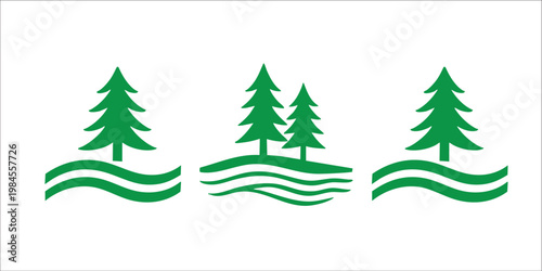 Best Quality pine tree  Logo Icon set . (all in one amazing logo icons )2