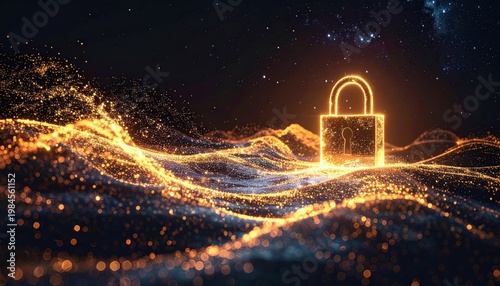 Digital Lock Secured by Luminescent Energy Waves in Cosmic Environment