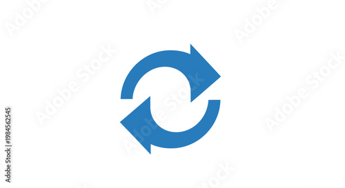 Free Download Blue Circular Arrows Icon Illustrating Repetition, Cycle, Update, and Refresh Process - GFXLoad