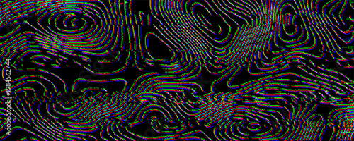 Screen glitch cctv texture with vintage tv and vhs filter. Retro crt effect game background and ui hack noise through digital. Video grain with techy pixel aesthetic white led lcd.