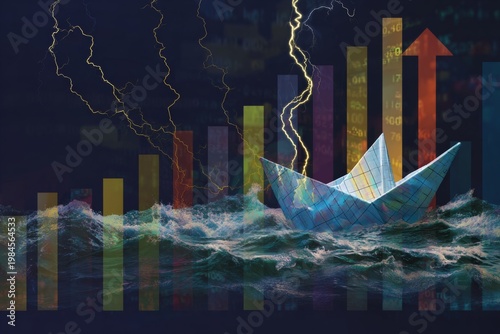 Waves of change: the indomitable spirit in dark waters. Data insights. Lightning strikes and waves crash: a cuban boat's perilous voyage. Business metrics. Revenue forecast.