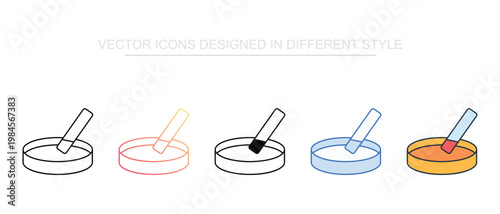 Litmus Paper Icon Set