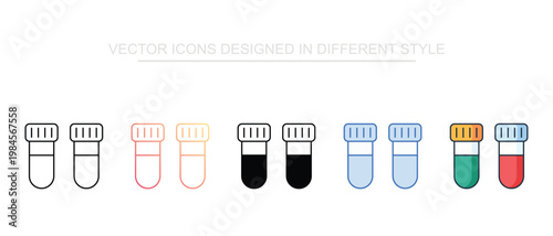 Test Tube Icon Set