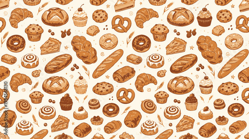 Variety of Baked Sweet Treats Displayed.