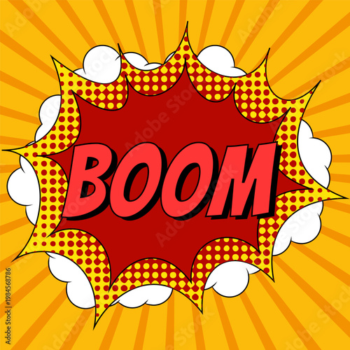 Retro style pop art comic background design vector illustration.