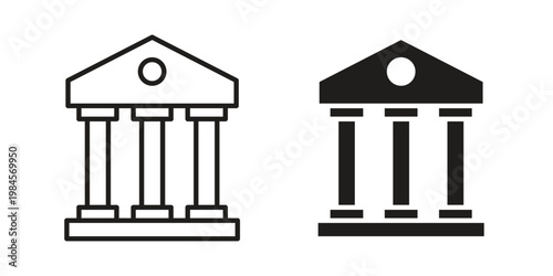 Quadro em tela Bank icon graphic vectors for website design