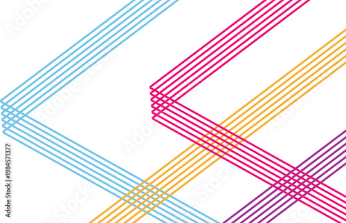 Colorful Abstract Geometric Background. modern pattern, pastel lines, creative texture