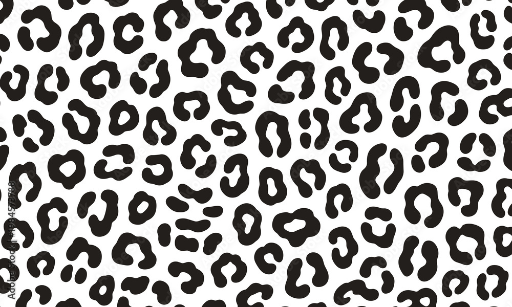 Fototapeta premium Seamless leopard print pattern trendy animal texture background