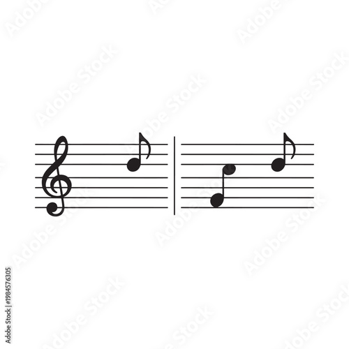 Musical notation depicting a short melodic phrase on a staff
