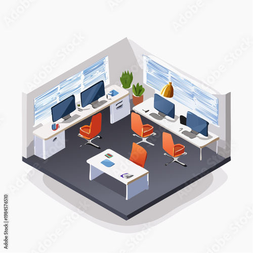 interior of office in building